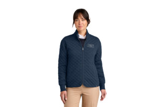 Real | Brooks Brothers Ladies Diamond Quilt Full Zip